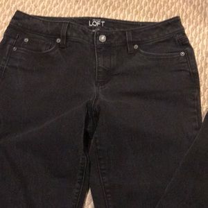 Loft modern skinny black jeans